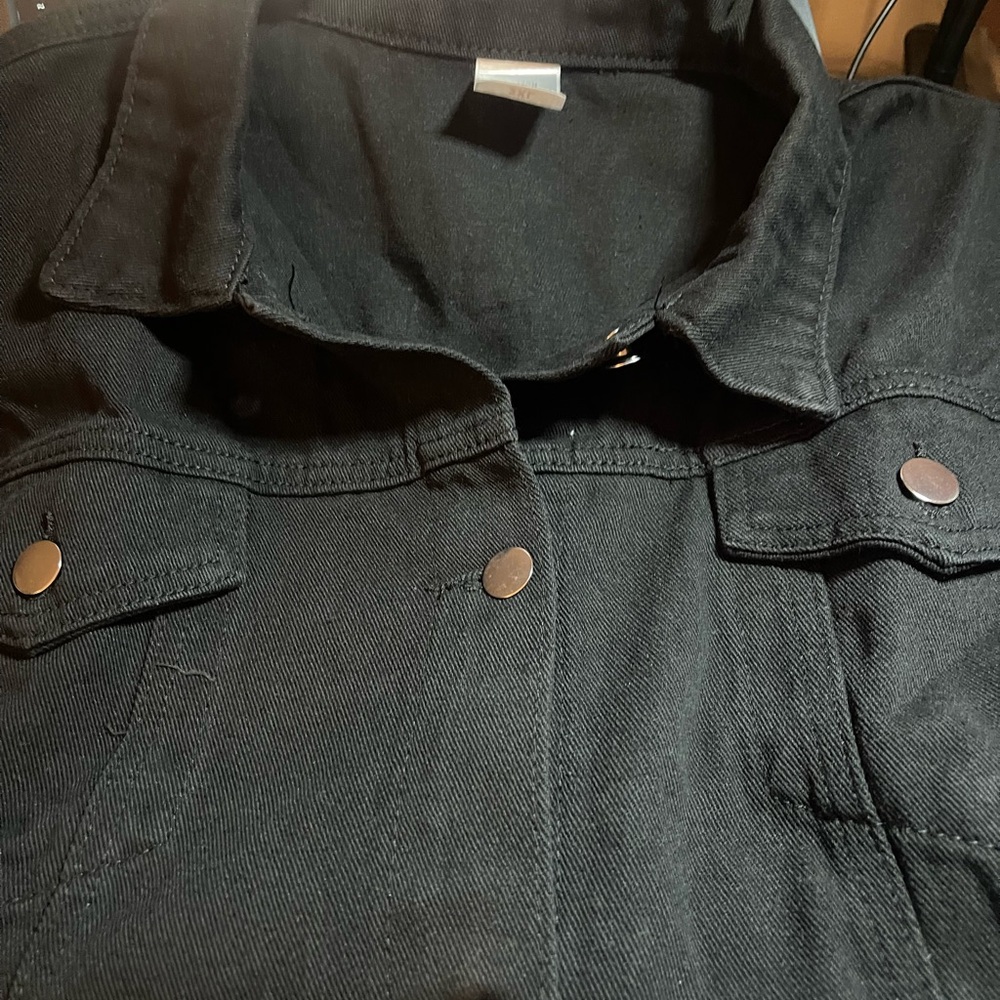Black Oversized Denim Jacket